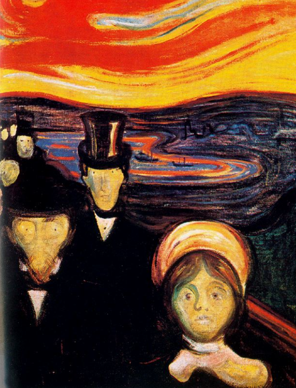 Anxiety, 1894- Edvard Munch