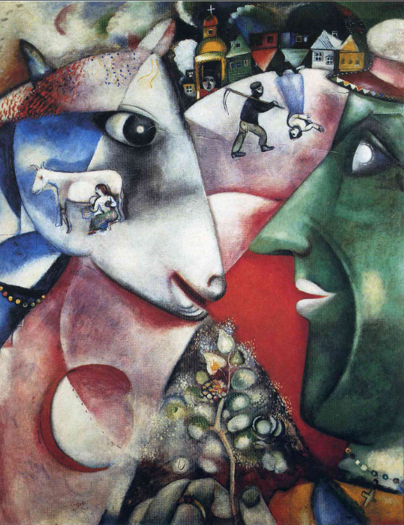 I and the Village 1911- Marc Chagall